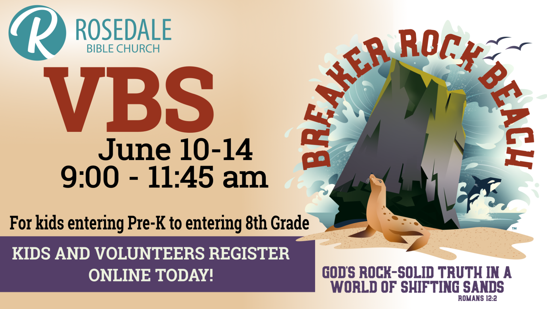 Vacation Bible School 2024-Breaker Rock Beach