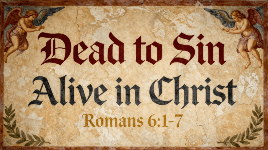 Dead to Sin. Alive in Christ. – Romans 6:1-7